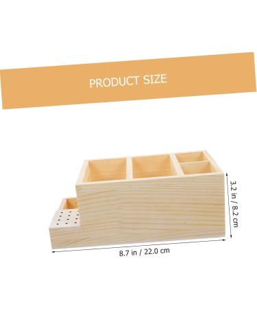 Beaupretty Desk Box grinding head storage box name cards holder grinding head holder desk pen pencil holder remote control organizer storage nail organizer nail bits log nail polish Storage - Buy Online on GoSupps.com
