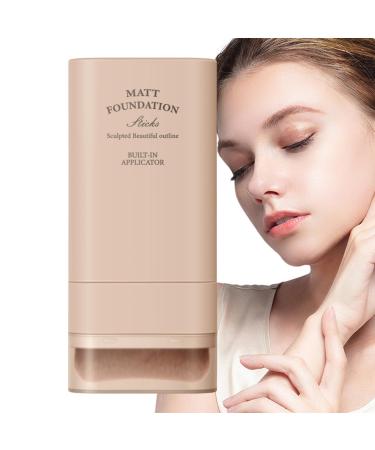 Foundation Stick Concealer and Makeup For Face Portable Blemish Concealer 20g With Makeup Brush Facial Cosmetics For Women 04 refer to the description