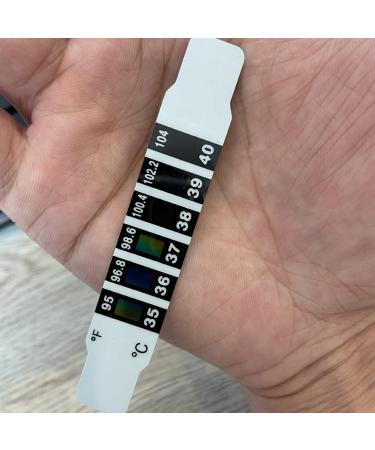 Buy Fieberhermometer for Children - 10 Reusable Forehead Thermometer Strips for Travel Diaper Bags & More | Original Discoloration Stickers - Buy Online on GoSupps.com