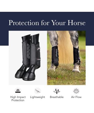 LeMieux ProShell Brushing Horse Boots - Large Black Carbon Air Xc - Buy Online on GoSupps.com