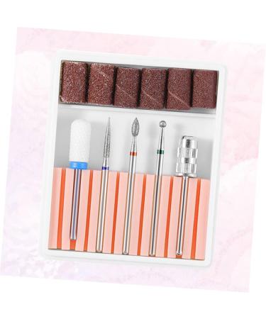 Housoutil 1 Set Nail Art Tool Nail Files for Gel Nails Cuticle Drill Bit Electric Nail File Sturdy Drill Bits Brocas Para Acrylic Nail Tools Polish Manicure Nail Drill Pink 6.5x5.5cm Pink - Buy Online on GoSupps.com