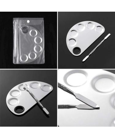 Ckanday 2 SPACK Professional Makeup Palette & Stainless Steel Cosmetic Spatula Set - Mix Foundation Effortlessly - Buy Online on GoSupps.com
