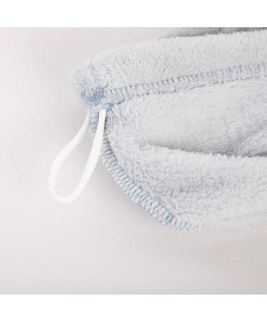 Ultra-Absorbent N-A Wrapped Hair Cap - Fast Drying Microfiber Towel for Curly & Thick Hair - Light Blue for Women - Buy Online on GoSupps.com