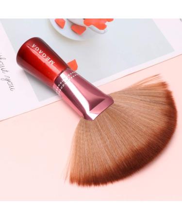 POPETPOP Powder Brush Fan Highlighter Brush Face Powder Hair Brush Makeup Foundation Brush Large Neck Duster Brush Cosmetics Brush Hair Cutting Brush Miss Headband Mineral Wooden 20x4x16cm Brown - Buy Online on GoSupps.com