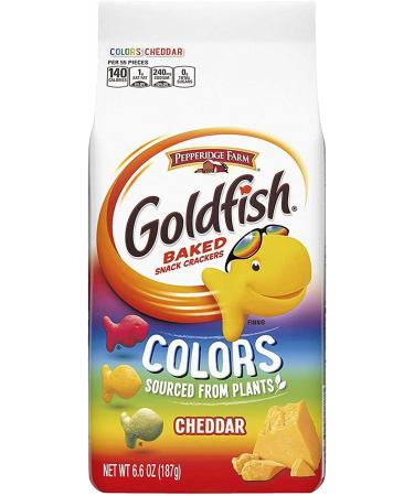 Pepperidge Farm Goldfish Crackers Cheddar Colors | 187g x 2 Pack - Buy Online on GoSupps.com