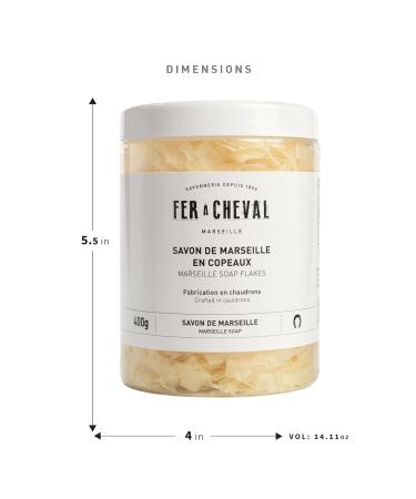 Buy Fer Cheval Marseille Soap Flakes - 400g Set of 2 | Premium Vegetable Soap for Soap Making | Authentic Savon De Marseille from France - Buy Online on GoSupps.com