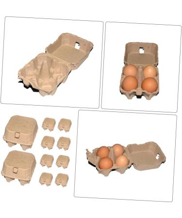 Zerodeko Boxes 10pcs Kraft Paper Pulp Egg Tray Egg Carton Packing Box Household Cartons - Buy Online on GoSupps.com