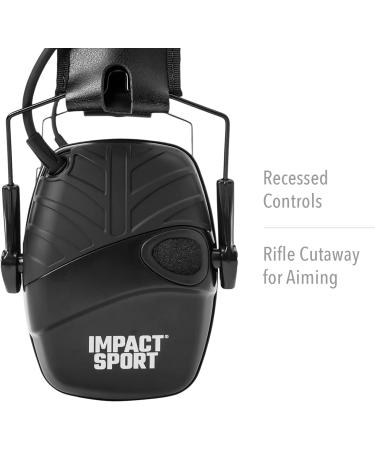 Honeywell Howard Leight Impact Sport Electronic Shooting Earmuff - Black Adult - Buy Online on GoSupps.com