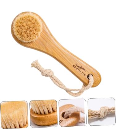 Housoutil Horse Hair Face Brush - Gentle Exfoliating Pore Cleaner & Facial Cleansing Brush for Dead Skin Removal - Buy Online on GoSupps.com