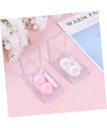 Partykindom 6 STK Mini Colored Contact Lens Containers with Cleaning Case & Mirror - Japanese Style Holder - Buy Online on GoSupps.com