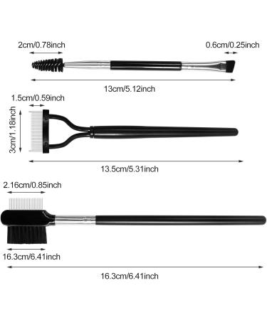 Sularpek 3 Pcs Eyelash Brush Eyebrow Brush Eyelash Comb Eyelash Separator Tool False Eyelash Grooming Brushes Apply to Spoolie for Brows or Lashes Makeup Grooming Tool - Buy Online on GoSupps.com