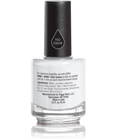 SOPHi Vegan Nail Polish - White (Snow More Cold Feet) | Non-Toxic, Low Odor, Cruelty-Free - Buy Online on GoSupps.com