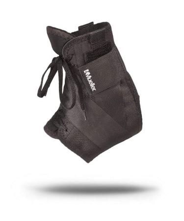 Soft Ankle Brace with Straps Black Medium