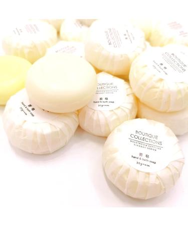 30Gram Round Fresh Rich Foam Travel Size Portable Pocket Bath Soap Bar for Hotel Supplies Personal Body Skin Hand Care Kit Cleanser Agent (50) - Buy Online on GoSupps.com