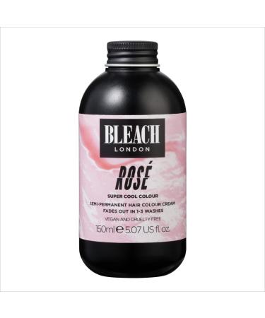 BLEACH LONDON Rose Color - Semi-Permanent Pastel Pink, Temporary Hair Color Cream, Vegan, Cruelty Free, Temporary Hair Color Cream 5.07 fl oz