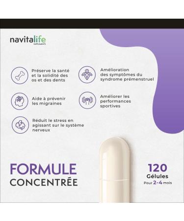 Elemental Magnesium 360mg - Magnesium Citrate 1545mg + Magnesium Bisglycinate 600mg with Vitamins C B6 B1 B5 | Reduces Fatigue & Muscle Pain | 120 Vegetable Capsules. - Buy Online on GoSupps.com