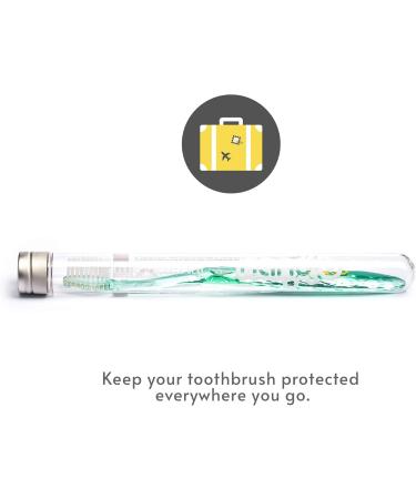 Nano-B Silver Toothbrush - Soft Antibacterial Bristles for Adults & Children - Ideal for Sensitive Teeth & Gums - Includes Storage Box - Elegant Crystal Design - Buy Online on GoSupps.com
