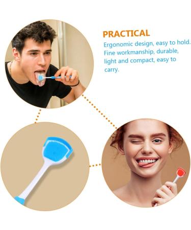 Healvian Tongue Cleaning Brush for Kids - Multifunctional Oral Hygiene Tool | Best Tongue Scraper for Effective Tooth & Breath Care - Buy Online on GoSupps.com