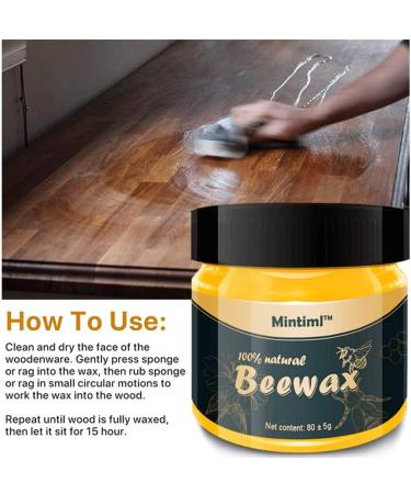 Wood Seasoning Beewax - Traditional Beeswax Polish For Wood & Furniture For Furniture/Floor/Tables/Chairs/Cabinets(1 Pack) - Buy Online on GoSupps.com