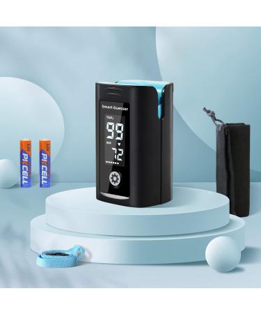 Buy Pulse Oximeter Fingertip Blood Oxygen Monitor - Heart Rate & SpO2 Tracker with LCD Screen Batteries & Lanyard | Fast International Shipping - Buy Online on GoSupps.com