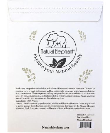 Natural Elephant Moroccan Premium Kessa Hammam Glove - Exfoliating Treatment Mitt - Buy Online on GoSupps.com
