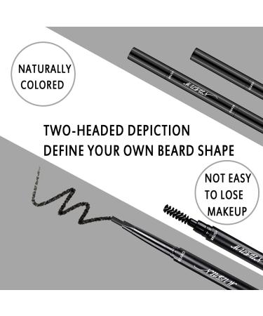 Beard Pen Beard Filler Pencil for Men - Waterproof & Sweat Proof Beard Styling Tool for Natural Fullness - Includes 2 Replacement Tips (Black) - Buy Online on GoSupps.com