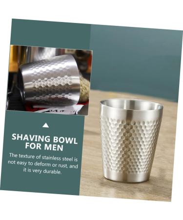 Angoily 1st Beer Mug Shaving Set - Rustproof Metal Brush & Shell Wood Cup - 7.1x7cm - Perfect for Men s Grooming - Buy Online on GoSupps.com