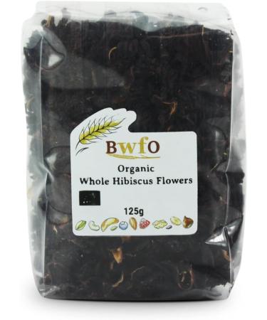 Organic Hibiscus Flowers Whole Petals 125g (BWFO) - Buy Online on GoSupps.com
