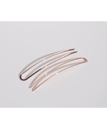 Kristin Ess French Pin - Rose Gold Set of 2 - Stylish Hair Accessories - Buy Online on GoSupps.com