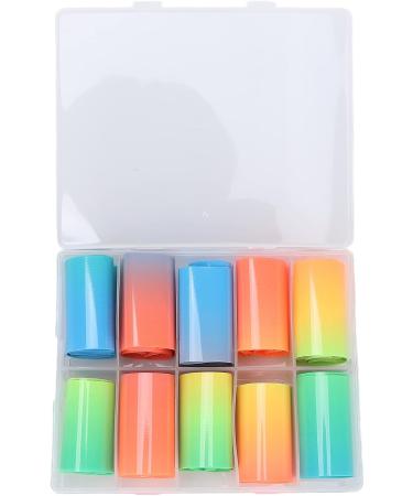 Manicure Transfer Sticker Bright Charming Removable Safe Nontoxic Nail Foil Transfer Sticker Luminous for Home DIY for Weddings - Buy Online on GoSupps.com