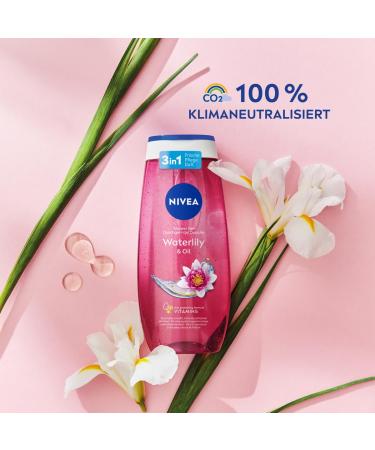 Nivea Waterlily & Oil Shower Gel 250 ml | pH-Skin-Neutral Care | Nourishing Oil Beads | Fresh Fragrance | Buy Online Internationally - Buy Online on GoSupps.com