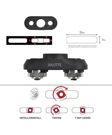 JIALITTE QD Swivel Stud Mount Adapter for Mlok Rail - Easy Installation - Buy Online on GoSupps.com