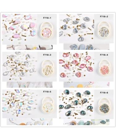 Mixed Size Water Dropped Colorful Elongated Nail Art Rhinestone DIY Tips Glass Stone Manicure Decor(F718-7) - Buy Online on GoSupps.com