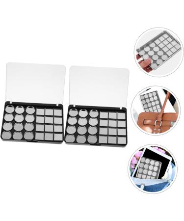 Palette De Maquillage Vide Magn tique 2 Pi ces 24 Godets 2080 Noir Multifonction Diy Pour Professionnels Et Amateurs Organisation Fards Paupi res Portable - Buy Online on GoSupps.com