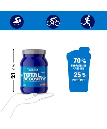 Victory Endurance Total Recovery - Optimized Post-Workout Recovery - With Glutamine - BCAAs - Enriched With Vitamins and Electrolytes - Chocolate Flavor - 1250g - Buy Online on GoSupps.com