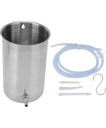 Xcello Enema Set - 1L Stainless Steel for Colon & Liver Cleansing | Versatile Coffee Enema Kit for Birth Preparation | International Shipping Available - Buy Online on GoSupps.com