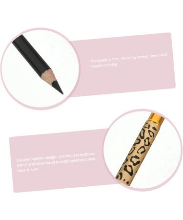 Healeved 2pcs Leopard Cover Eyebrow Pencil Longlasting Professional Eyebrow Makeup Pencil and Brush 1 count (Pack of 1) Black - Buy Online on GoSupps.com