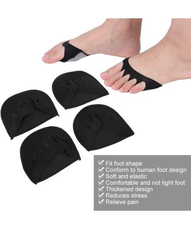 Ball of Foot Cushions for Women | 2 Pairs High Heel Comfort Pads & Forefoot Cushion Inserts | Thick Black Shoe Insoles for Foot Care - Buy Online on GoSupps.com