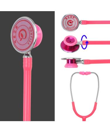 Acoustic Stethoscope for Doctors & Students | Lightweight Flexible Soft Ear Knobs | Pink Edition - Shop Internationally - Buy Online on GoSupps.com