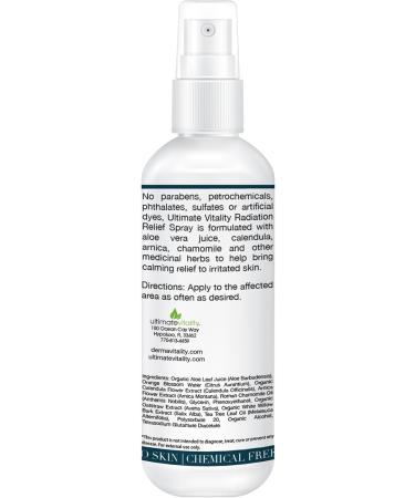 Radiation Burn Relief Spray | Calendula Soothing Spray for Sensitive Skin | Unscented & Organic Moisturizing Treatment – 4 oz - Buy Online on GoSupps.com