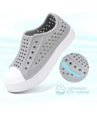 Okilol Toddler Slip On Sandals - Quick Dry Water Shoes (5 Toddler, Light Gray) - Buy Online on GoSupps.com
