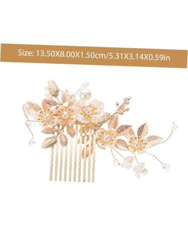 Didiseaon 1 Set Wedding Hair Comb Rhinestone Bobby Pins Tiara Hair Clip Bridal Accessories Rhinestone Headpiece Bride Hair Comb Bride Hair Pin Flower Hair Comb Wedding Headdress - Buy Online on GoSupps.com