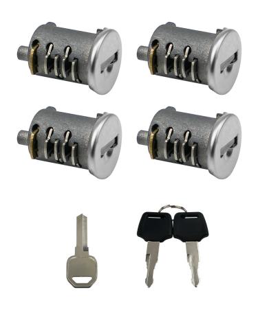 TIKSCIENCE 4 Pack Lock Cylinders Fit for Yakima Car Roof Rack System Components SKS Lock Cores Includes 4 Cylinders Cores 2 Opening Keys and 1 Control Key