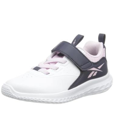 Reebok Girl's Rush Runner 4.0 Alt Sneakers 2.5 UK Child Footwear White Pixel Pink Vector Navy