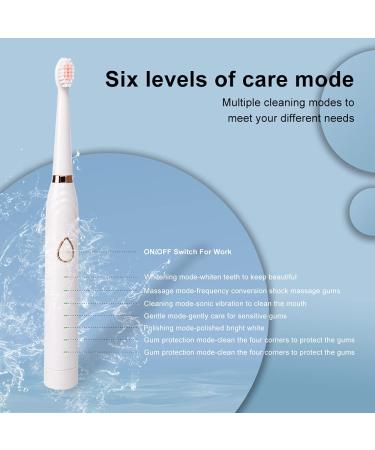 Shop the Best Electric Toothbrush for Adults | Sonic Cleaning Smart Timer & 6 Modes - 3-in-1 Multifunction Set in White | International Shipping Available - Buy Online on GoSupps.com