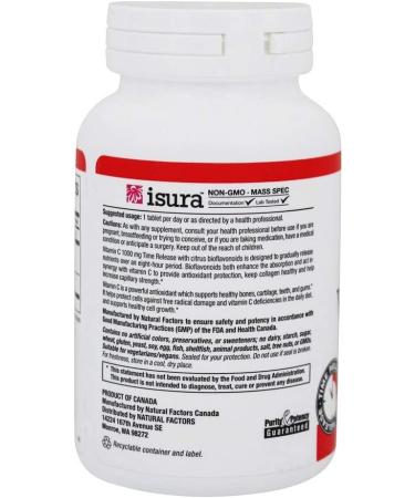 Natural Factors Vitamin C 1000 mg - 90 Time Release Tablets for Immune Support - Buy Online on GoSupps.com