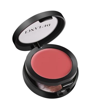 DE'LANCI Cream Blush for Cheeks Highly Pigmented Soft Matte Blusher Long Last Rosy Glow Blush for Women Lightweight Natural Creme Blush Makeup Buildable Not Greasy Vegan & Cruelty Free(TIPSY 01#) 01# Tipsy