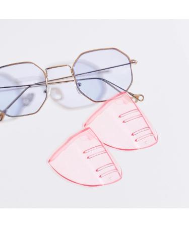Baluue Safety Glasses Side Shields - 2 Pairs Flexible Slip-On Eyewear Protection for Glasses - Rosy Color - Buy Online on GoSupps.com