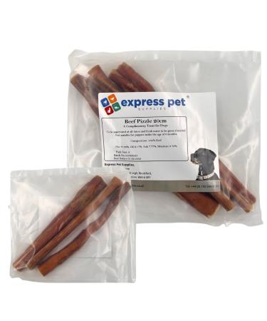 Express Pet Supplies Extra Long Thick Beef Pizzle Sticks 3 x 20cm | Bully Sticks | 100% Natural Dog Treat | Organic | Dental Stick | Long Lasting Tough Chew