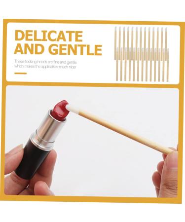FRCOLOR 200 Pcs Wooden Lip Brush Set - Silicone Eyeshadow & Lip Applicator - Eco-Friendly Bamboo Makeup Supplies for Perfect Lipstick Application - Buy Online on GoSupps.com